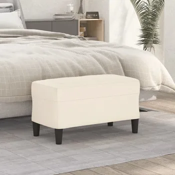 vidaXL Lavice 70 x 35 x 41 cm samet [349404] Barva: krémová