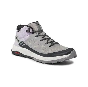 Pánská obuv Trekingová obuv Salomon Outrise Mid GORE-TEX L47160600 Šedá 36