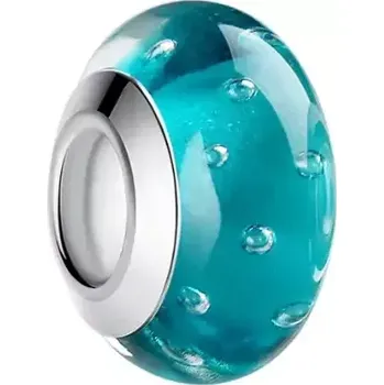 Korálek Korálek Bublinková koupel zelený skleněný - TOPBEADS