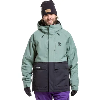 Pánská SNB & SKI bunda Meatfly Vertigo černá/zelená XL