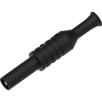 Krokosvorka Electro PJP 1065-CD1-N laboratorní zástrčka Ø pin: 4 mm černá 1 ks