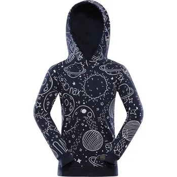 Chlapecká mikina Chlapecká mikina NAX NALO 140/146 Tmavě modrá, Bílá