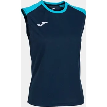 Dámské tričko Dámské sportovní tílko JOMA ECO CHAMPIONSHIP TANK TOP NAVY FLUOR TURQUOISE Velikost: L, Barva: NAVY