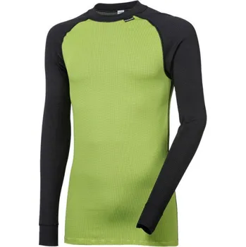 Pánské funkční triko PROGRESS MICROSENSE LS S Zelená, Černá