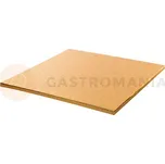 Podložka pod dorty a zákusky čtvercová zlatá, 40x40x1,2 cm | MODECOR, 30444I