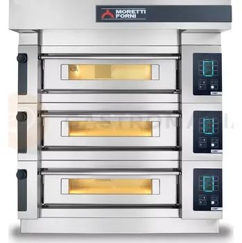 Pec na pizzu Tříkomorová pec S125 s digestoří a podstavcem | MORETTI FORNI, MFS125T