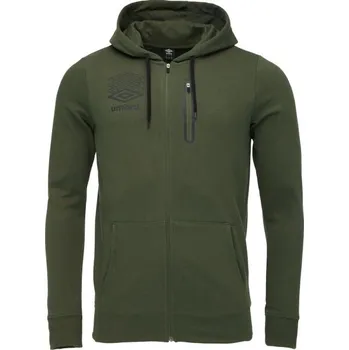 Pánská mikina Pánská mikina Umbro TERRACE ZIP HOODIE XXL Khaki, Tmavě modrá