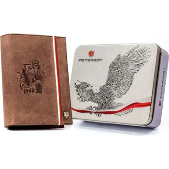Peněženka Peterson PTN 317PW-01 2-1-4 HUNTER - hnědá