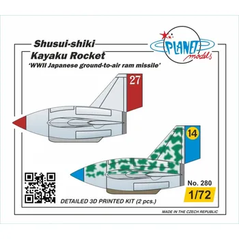 Plastikový model 1/72 Shusui-shiki Kayaku Rocket WWII (2 pcs.)