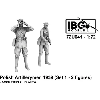 Plastikový model 1/72 Polish Artillerymen 75mm Field Gun Crew Set 1