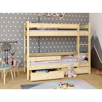 Dětská postel Patrová postel s úložným prostorem Elegant + matrace + rošty