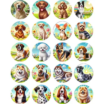 Jedlá dekorace na dort Jedlý papír pejskové (mini obrázky)