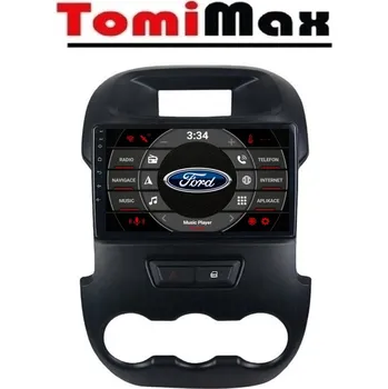 Autorádio TomiMax Ford Ranger Android 14 autorádio s WIFI, GPS, USB, BT HW výbava: 4 Core 2GB+32GB LOW - Model auta: Ford Ranger 2011-2014, Velikost obrazovky: Dotyková obrazovka: 9"