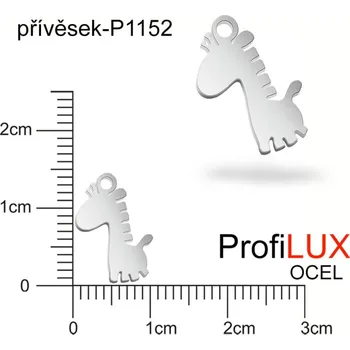 Přívěsek Přívěsek Chirurgická Ocel ozn-P1152 mini ŽIRAFA velikost 14x10mm. Řada přívěsků ProfiLUX