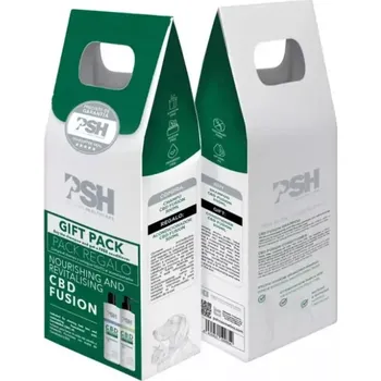 Kosmetická sada PSH výhodný dárková balíček CBD DUO PACK (Šampon CBD Fusion je určen k zastavení vypadávání srsti a k její hydrataci.)
