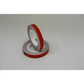 Proužky na ráfky New Label s aplikátorem, červené reflexní