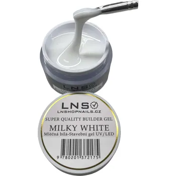Přípravek na nehty LNS Super Builder Gel Milk White 50 g
