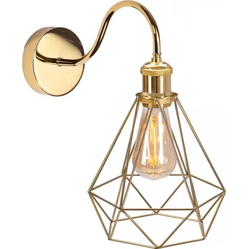 Nástěnné svítidlo Toolight, nástěnná lampa Loft 1xE27 392229, zlatá, OSW-09681