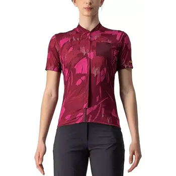 cyklistický dres Cyklistický dres CASTELLI UNLIMITED Sentiero s krátkým rukávem,vínová,vel.XL