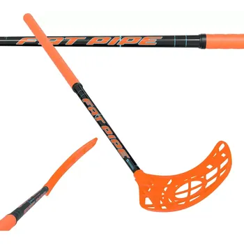 Florbalová hůl Fatpipe Core 33 Orange Pravá (pravá ruka dole) 90 cm (= 101 cm)