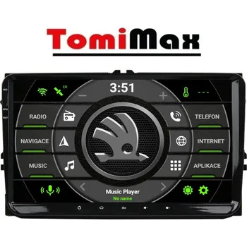 Auto Hi-Fi TomiMax Škoda, VW, Seat Android 14 autorádio s WIFI, GPS, USB, BT HW výbava: 8 Core 4GB+64GB PX HIGH, Velikost obrazovky: Dotyková obrazovka: 9"