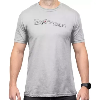 Pánské tričko Triko Magpul Blueprint Blend T-Shirt, Šedé
