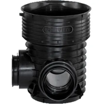 Kanalizační potrubí Dno šachtové typ T Wavin Tegra 425, KG DN 160 (levý nebo pravý přítok)