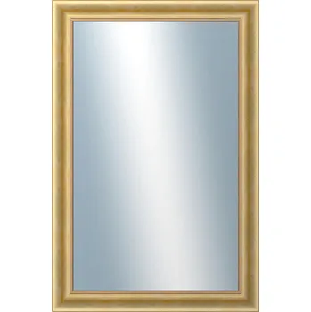 Zrcadlo DANTIK - Zarámované zrcadlo - rozměr s rámem cca 80x120 cm z lišty KŘÍDLO velké zlaté patina (2772)
