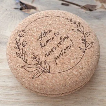 Gadget Korkové zrcátko s citátem, Nápis slovensky