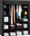 Šatní skříň Látková skládací šatní skříň XXL textilní 133 cm černá