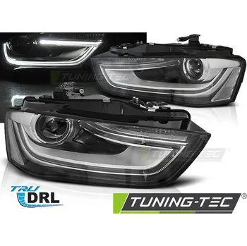 Přední světlomet SVĚTLOMETY TRUE DRL BLACK pro AUDI A4 B8 12-15
