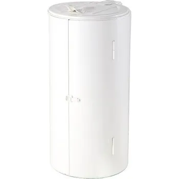 Venkovní odpadkový koš Krytý stojan na pytle 110 lt. - lakovaný - bílá