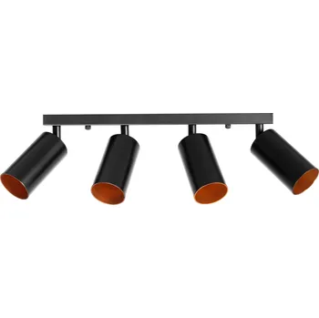 Toolight - Stropní reflektorové svítidlo 4xGU10 60W 392197, černá, OSW-03858