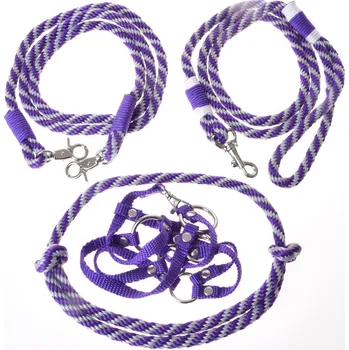 Hobby horsing Set Start Fialový (ohlávka + nákrčník + vodítko + otěže) Velikost: M