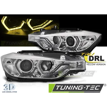 Přední světlomet SVĚTLOMETY ANGEL EYES YELLOW LED DRL CHROME pro BMW F30/F31 11-15