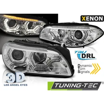 Přední světlomet XENON SVĚTLOMETY ANGEL EYES LED DRL CHROME SEQ pro BMW F10/F11 10-13