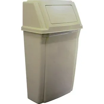 Odpadkový koš Nástěnný odpadkový koš na toalety - béžový