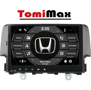 Autorádio TomiMax Honda Civic Android 14 autorádio s WIFI, GPS, USB, BT HW výbava: 8 Core 4GB+32GB PX HIGH - Model auta: Honda Civic 2016-2019, Velikost obrazovky: Dotyková obrazovka: 9"