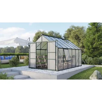 Skleník Skleník Vitavia Meridian 2 9900 polykarbonát 6 mm 257 x 383 cm zelený