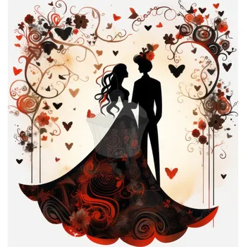 Jedlá dekorace na dort Caketools Jedlý papír "Svatba 9" - A4