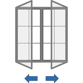 Informační tabulka Venkovní vitrína magnetická, s dvoukřídlými dveřmi, 1040 x 1000 mm