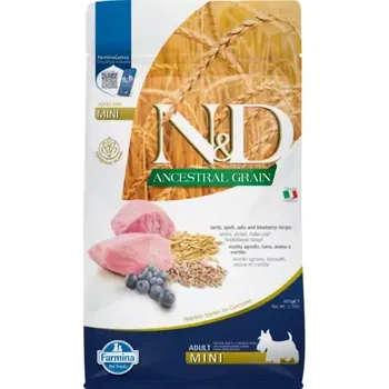 Krmivo pro psa N&D Ancestral Grain Dog Adult Mini Lamb & Blueberry 800g