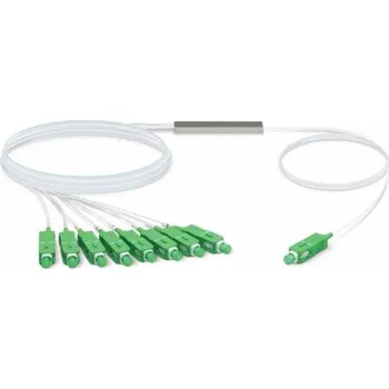 Switch UBIQUITI UF-SPLITTER-8 UFIBER 1:8 SPLITTER SC/APC G.657A1 900UM 1,5M OCELOVÁ TRUBKA