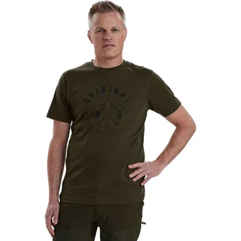 Pánské tričko Deerhunter Denmark Nolan olivové pánské triko 4XL