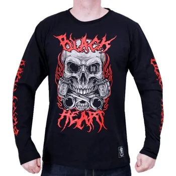 Pánské tričko tričko street pánské - METAL HEAD - BLACK HEART - 13371 - XL