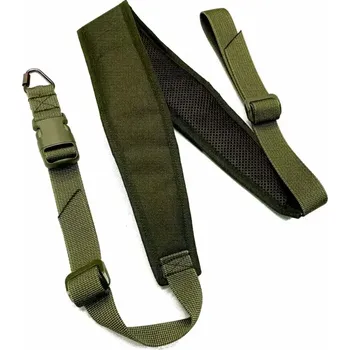 Sportovní střelba Popruh dvoubodový polstrovaný zelený - Gen.2 (Popruh na zbraň)