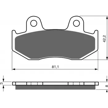 Brzdová destička Brzdové destičky GOLDFREN 102 K1