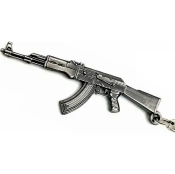 Kovový přívěšek AK - 6cm (klíčenka, přívěšek na klíče, ak47)