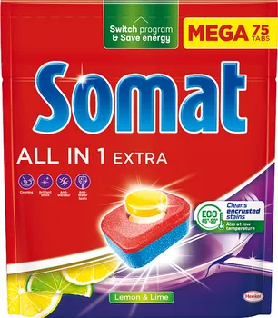 Tableta do myčky Somat All in 1 Extra Lemon & Lime tablety do myčky 75 ks