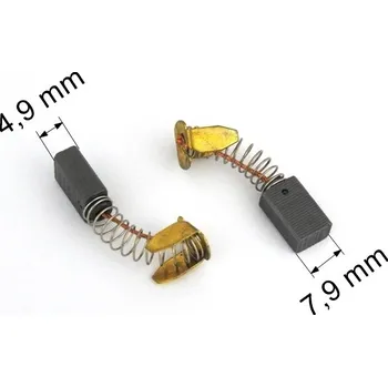 001 uhlíkové kartáče 4,9 x 7,9 mm